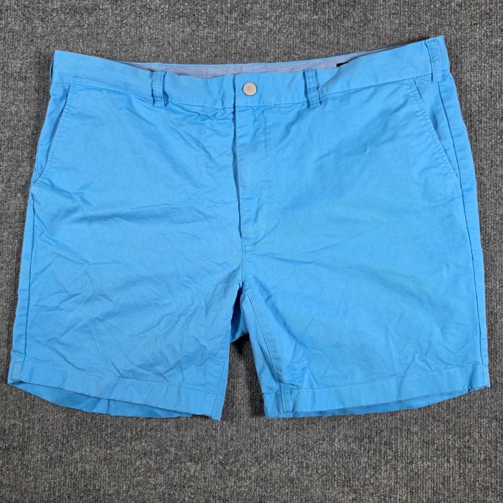 Bonobos Washed Chino Shorts Light Blue 7 Inch Inseam Stretch Cotton Mens 42